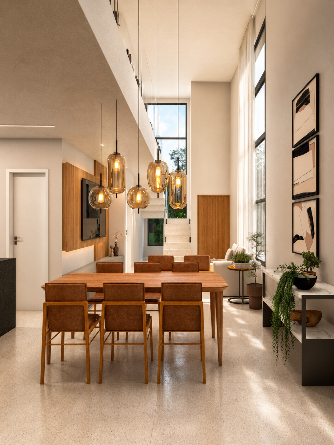 Sala de jantar integrada