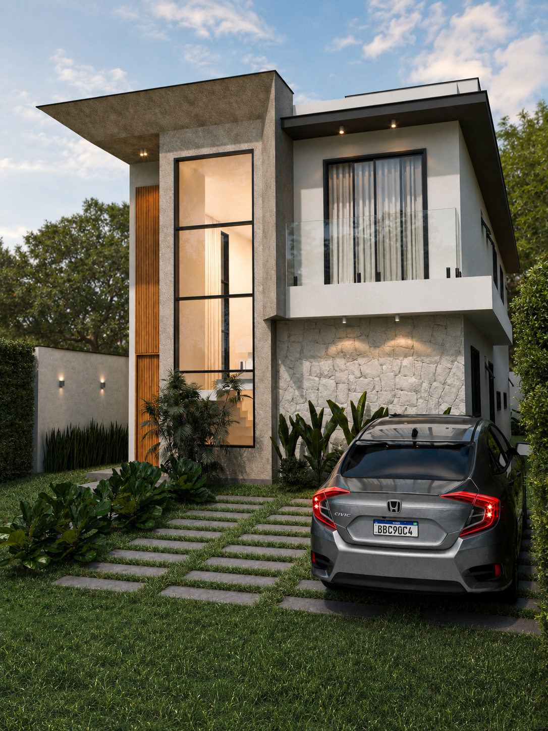 Fachada contemporânea